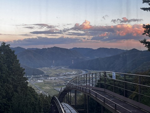 国見の森の夕日