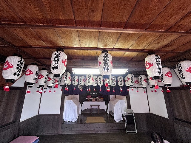 玉地稲荷祭前日準備