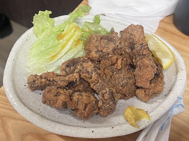 クジラの竜田揚げ