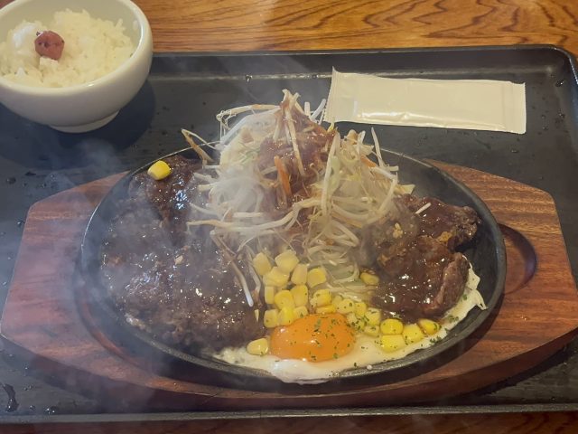 炭火焼きハンバーグ＆ステーキどっちもセット