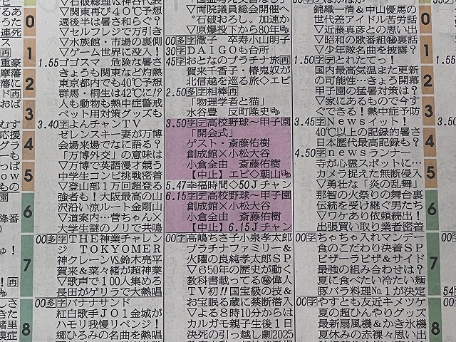 夏の高校野球開幕