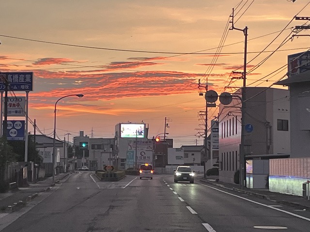 夕暮れ