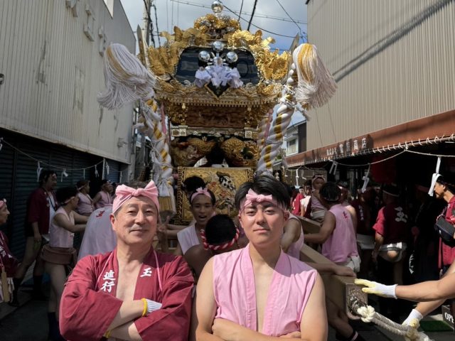 息子とツーショット