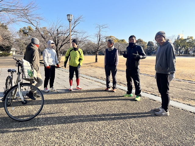 駅伝大会の試走